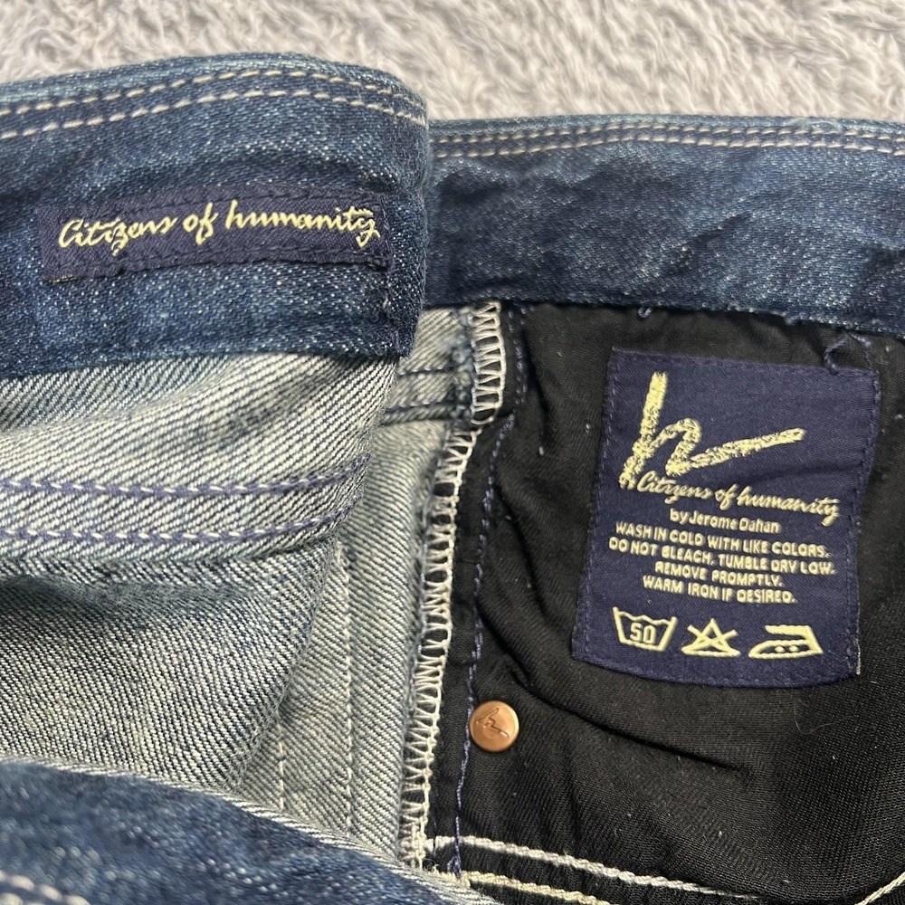 Citizens Of Humanity Jeans Womens 29 Blue Bootcut Mid Rise 100% Cotton Made USA - Picture 5 of 8